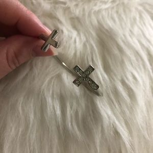 Cross cuff bracelet